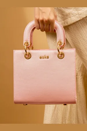 Eske Women Textured Solid Structured Handheld Bag