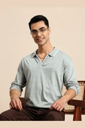 Mast & Harbour Men Polo Collar T-shirt