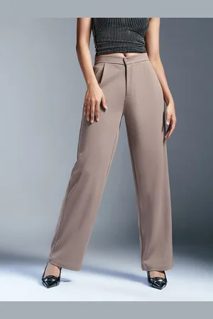 FREAKINS Women Textured Korean Pants