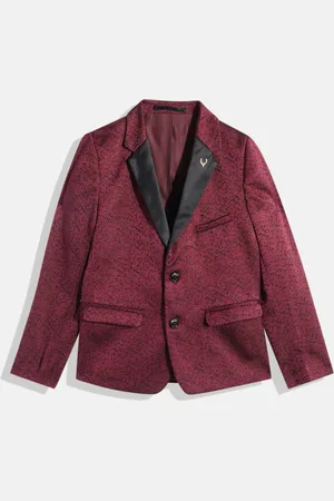 Allen Solly Boys Notched Lapel Collar Single-breasted Party Blazer
