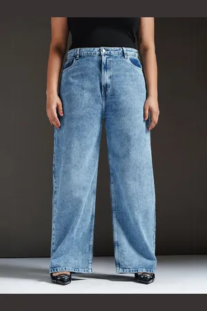 FREAKINS Women Jean Straight Fit High-Rise Light Fade Jeans