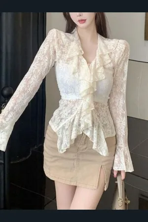 HERE&NOW Women V-Neck Long Sleeves Cardigan Shrug