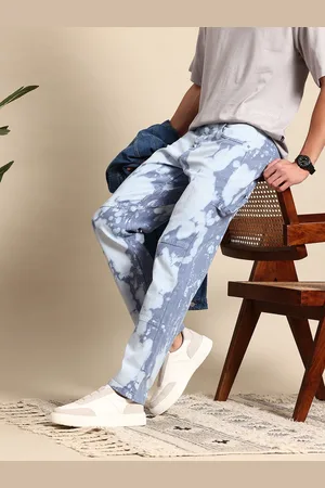 Mast & Harbour Men Relaxed Fit Tie & Dye Jeans