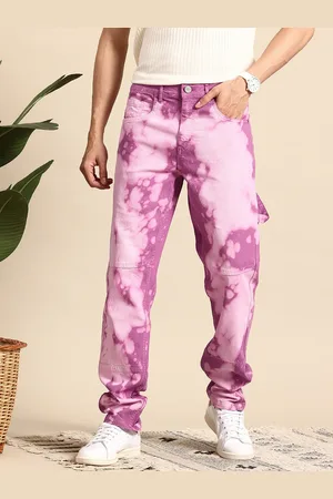 Mast & Harbour Men Relaxed Fit Tie & Dye Jeans