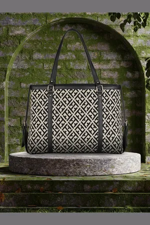 MINI WESST Printed Structured Tote Bag