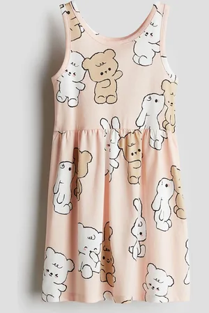 H&M Girls Patterned Cotton Dress