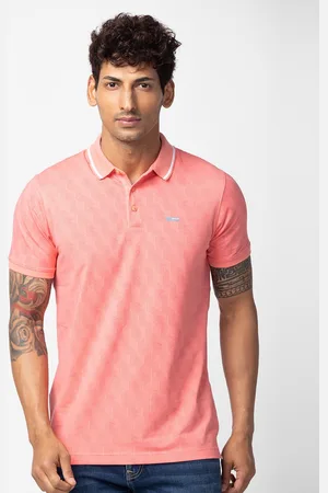 SPYKAR Men Printed Polo Collar Slim Fit T-shirt