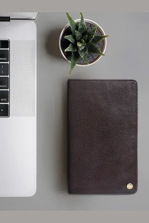 Hidesign Men Brown Solid Two Fold Leather Wallet