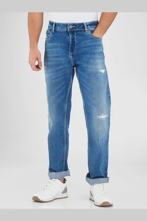 SPYKAR Men Relaxed Fit Highly Distressed Light Fade Stretchable Jeans