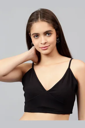 KOTTY Women Solid V-Neck Top