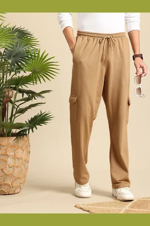 Mast & Harbour Men Relaxed Fit Cargo Style Track Pants