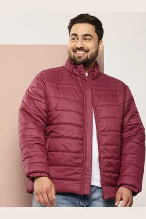 Sztori Men Plus Size Windcheater & Water Resistant Puffer Jacket