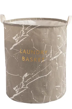 HOKIPO Grey Printed Collapsible Laundry Basket - 61 L
