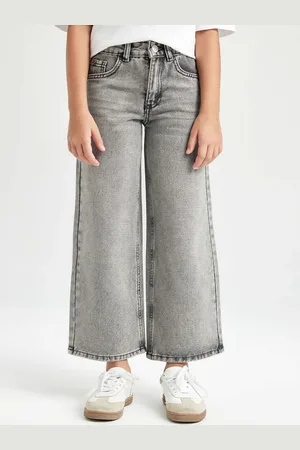 DeFacto Girls Wide Leg Light Fade Jeans