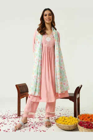 FIORRA Women Floral Regular Kurta with Trousers & With Dupatta