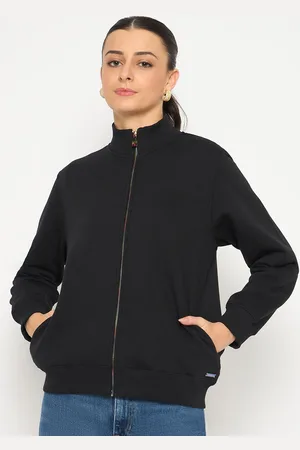 MADAME Women Cotton Solid Sweatshirt