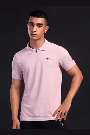 TECHNOSPORT Men Polo Collar Antimicrobial Slim Fit T-shirt