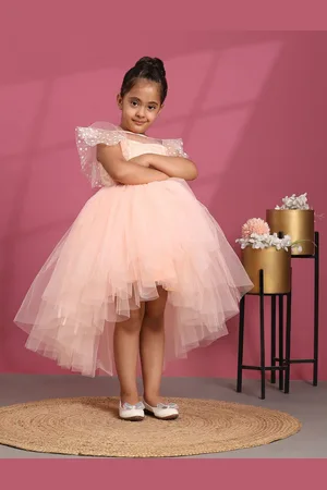 Toy Balloon Kids Girls Applique Net Fit & Flare Dress