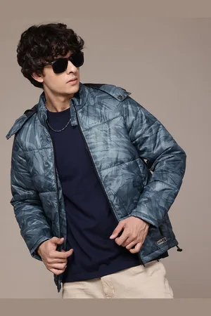 Roadster The Lifestyle Co. Printed Hooded Padded Jacket