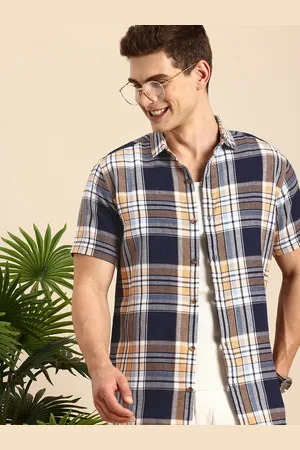 Mast & Harbour Men Checked Pure Cotton Casual Shirt
