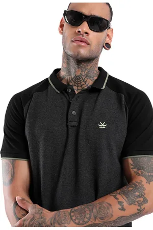 WROGN Men Polo Collar Pockets Slim Fit T-shirt
