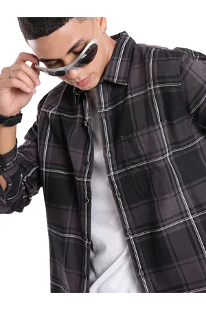 WROGN Men Comfort Tartan Checks Opaque Checked Casual Shirt