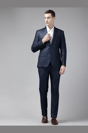 Park Avenue Notched Lapel Collar Super Slim Fit 3 Piece Formal Suit