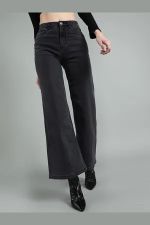 Guti Women Wide Leg High-Rise Stretchable Jeans