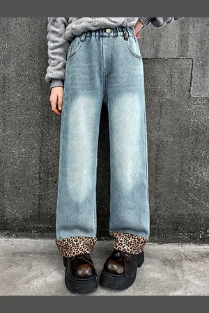 LULU & SKY Girls Straight Fit High-Rise Highly Distressed Heavy Fade Jeans