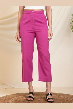 DEEBACO Women High-Rise Trousers