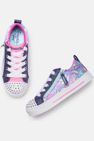 Skechers Girls Embellished Colourblocked Sneakers