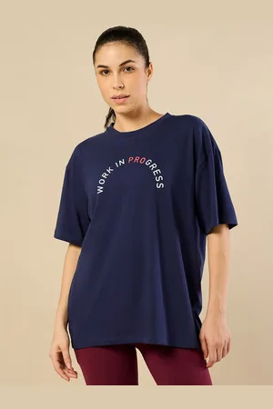 Cult Typography Printed Drop-Shoulder Sleeves Bio Finish Oversized Fit Pure Cotton T-shirt