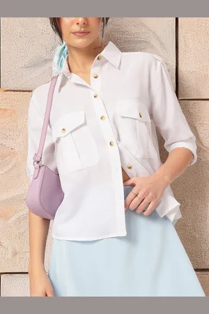 DressBerry Edgy Essentials Shirt with Pocket Detail