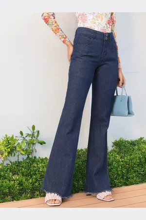 DressBerry Women Stylish Stitches Baggy Jeans