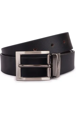 Invictus Men Textured Leather Reversible Belt