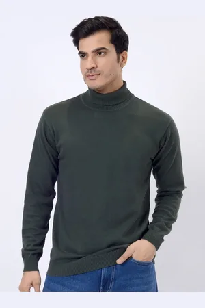 JADE BLUE Men High Neck T-shirt