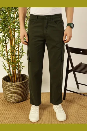 Mast & Harbour Men Smart Cargos Mid-Rise Trousers