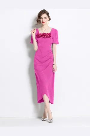 JC Collection Women Embellished Midi Dress