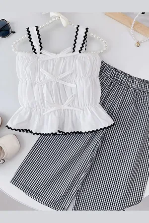 LULU & SKY Girls Top with Palazzos