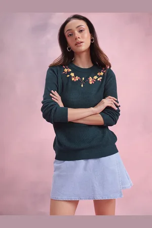 DressBerry Floral Embroidered Pullover