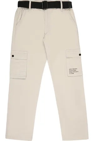 CAVIO Boys Comfort Cargos Regular Fit Mid-Rise Trousers