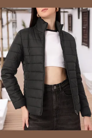 DressBerry Cozy Touch Mock Collar Padded Jacket