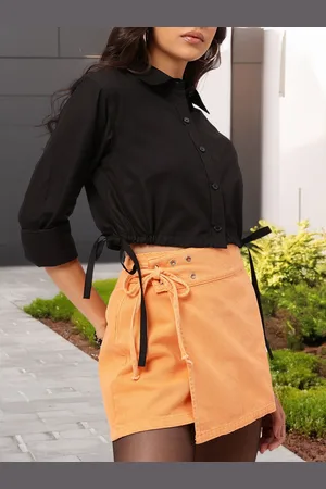 DressBerry Crop Craze Tie-Up Shirt