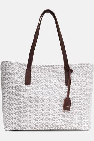 Kazo Printed Structured Tote Bag with Quilted