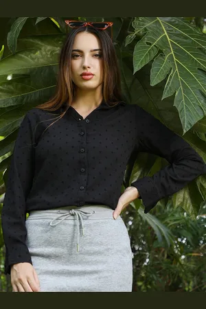 Campus Women Comfort Opaque Casual Shirt