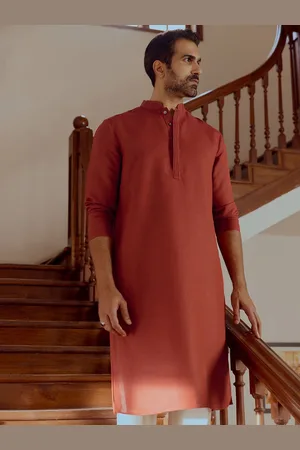 Andamen Mandarin Collar Straight Kurta