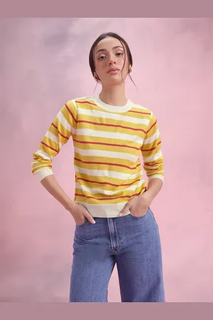 DressBerry Striped Acrylic Pullover