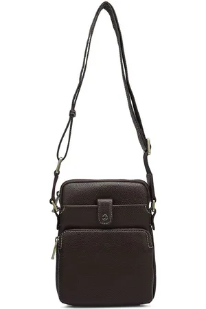 Da Milano Men Textured Messenger Bag