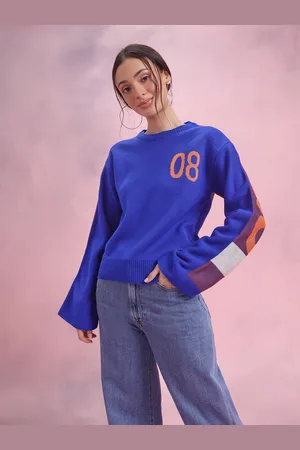 DressBerry Typography Acrylic Pullover