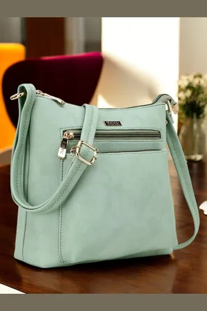EXOTIC Green PU Swagger Sling Bag